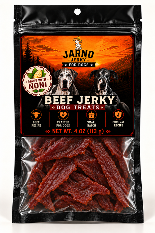 Dog Jerky 4 oz — front of package