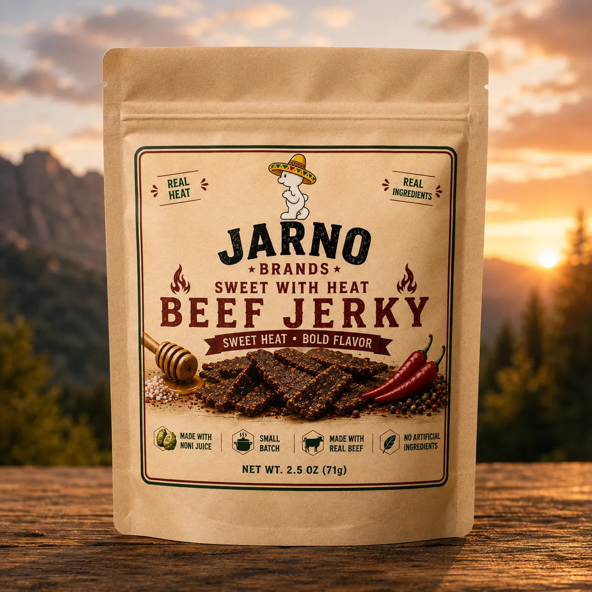 Jarno Sweet With Heat Beef Jerky