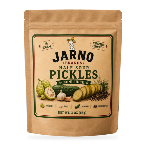 Jarno Brands Half Sour Pickles 3 oz bag